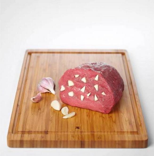 Actual product image WMF Natural bamboo chopping board large with juice groove - blade-friendly