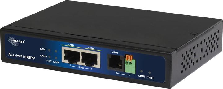 Image du produit Allnet Modem point à point VDSL2 Vectoring via 2 fils avec PoE non administré ALL-MC116SPV-VDSL2