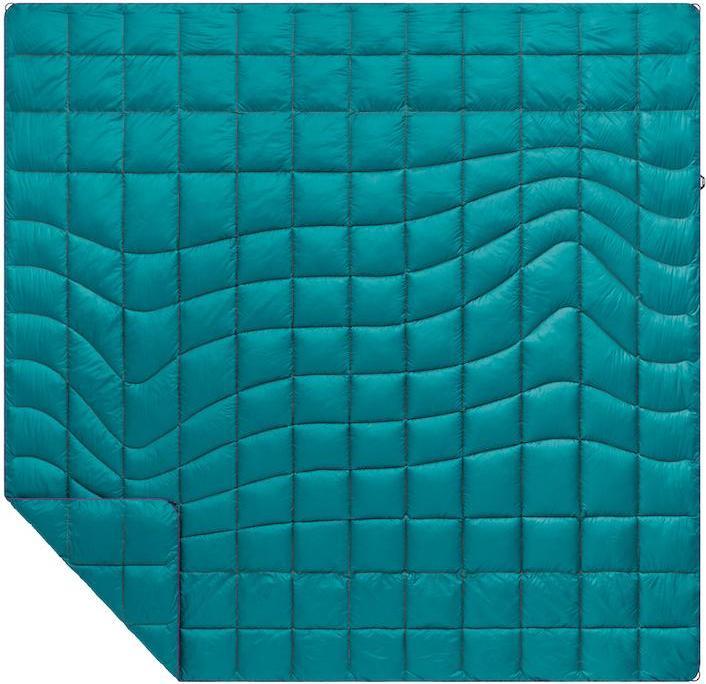 Actual product image Rumpl Travel Blanket Nanoloft Puffy Harbor Blue (Passport cover)