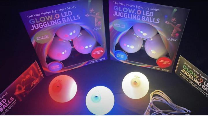 Actual product image Spin Balls Juggling Ball Set of 3 with LED