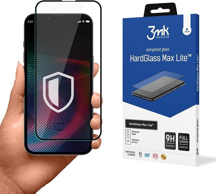 Actual product image 3MK Kaitseklaas Galaxy A05s Hardglass Max Lite, must (1 Piece, Samsung Galaxy A05s)