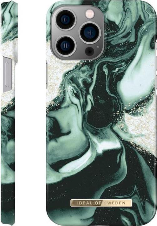 Actual product image iDeal Of Sweden Designer Hard Cover Golden Olive Marble (Apple iPhone 13 Pro Max, Apple iPhone 12 Pro Max)