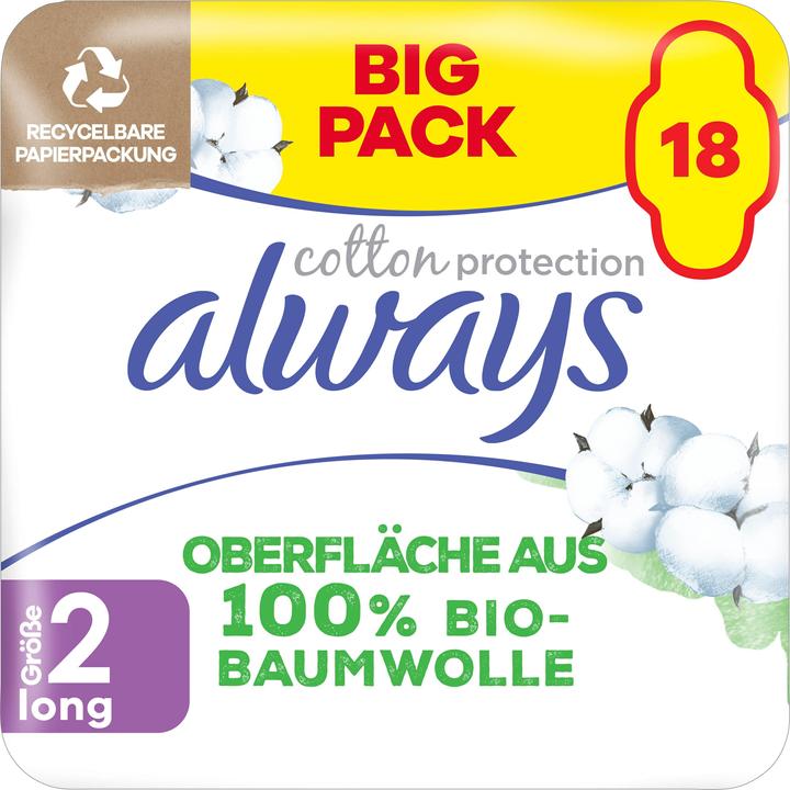 Actual product image Always Cotton Protection (18 x, Sanitary pads)