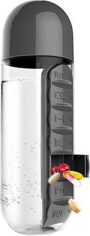Fitness Revolution Flasche mit Pillenbox (0.60 l)