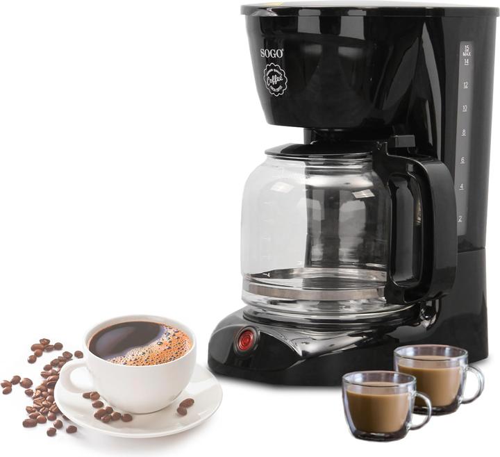 Immagine prodotto Sogo CAFFETTIERA A GOCCIA CON VASO DI VETRO, - 1,8L - 950W