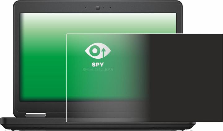 Actual product image upscreen Spy Shield Clear Premium Privacy Screen Protector for Dell Latitude 15 E5540 Non-Touch (15", 16 : 9)