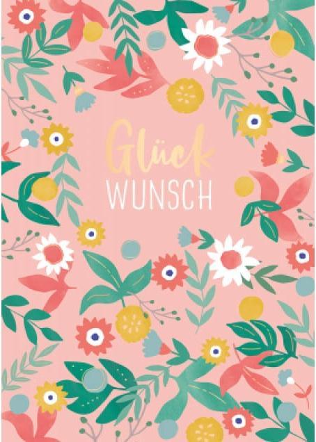 Produktbild Grusskarte Glückwunsch - Maxi Card A4 (1 Stk.)