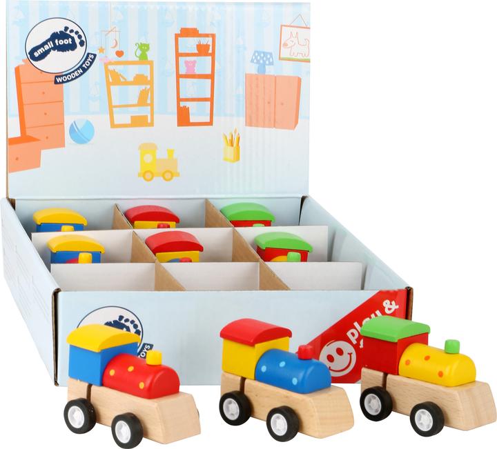Actual product image small foot Display locomotive to wind up