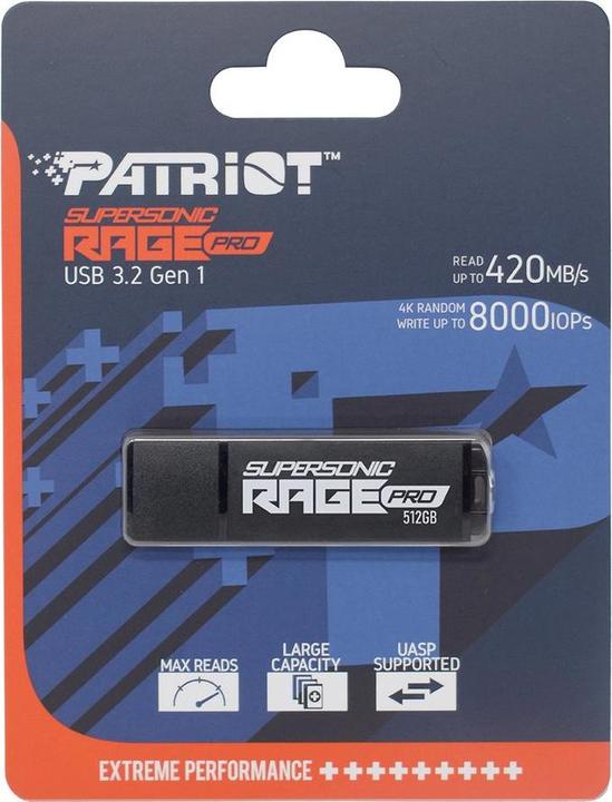 Image du produit Patriot Supersonic RAGE Pro - clé USB (512 Go, USB-A)