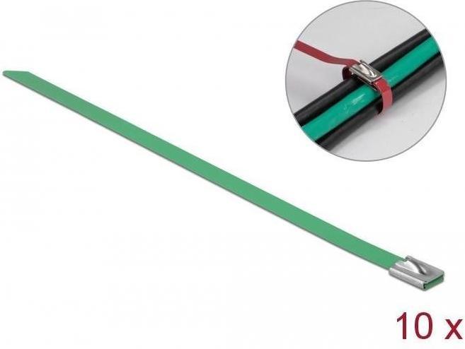 Immagine prodotto Delock Fascetta in acciaio inox 400x7,9 10 pz. (Fascette in metallo, 400 mm, 10 pz.)