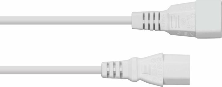 Image du produit Kabelmeister Rallonge d'alimentation C14 à C14 blanche 3m (3 m, C14, C13)