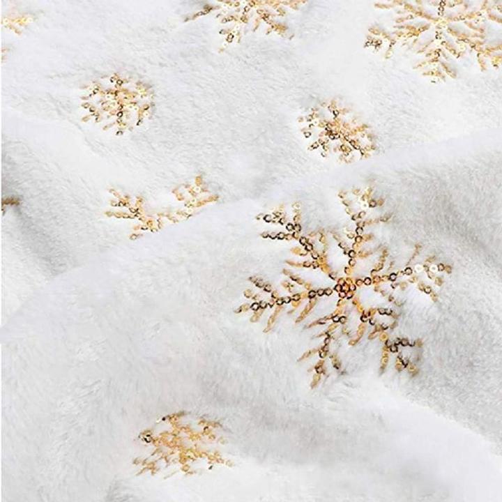 Actual product image Hermex Christmas Tree Blanket Christmas Tree Skirt Tree Skirt Mat Fir Tree Rug (1 -part)