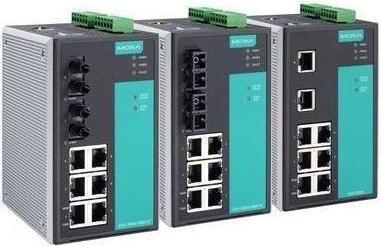 Actual product image Moxa EDS-508A-MM-SC-T - Managed Ethernet switch with 6 10100BaseT(X) ports (10100 ports)