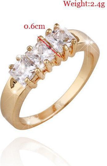Produktbild Hermex Gold Ring RGP mit Zirkonia - Gold Gr. 56 (56)