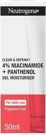 Actual product image Neutrogena Clear & Defend+ Gel Moisturiser (50 ml, Face gel)