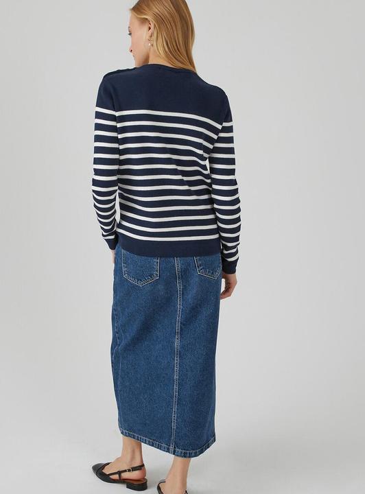 Actual product image La Redoute Collections Organic cotton sailor jumper (L)