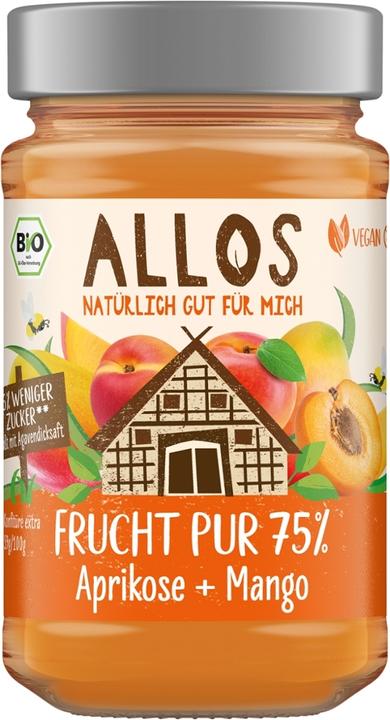 Immagine prodotto Allos Puro frutto 75% albicocca-mango (250 g)