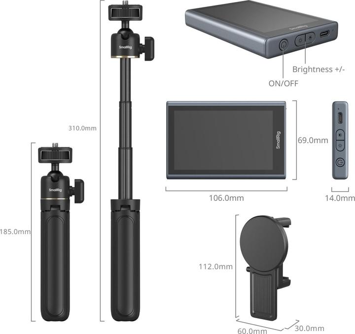 Produktbild SmallRig Wireless Video Monitor for Phone (Vlog Kit) 4851 (Monitor)