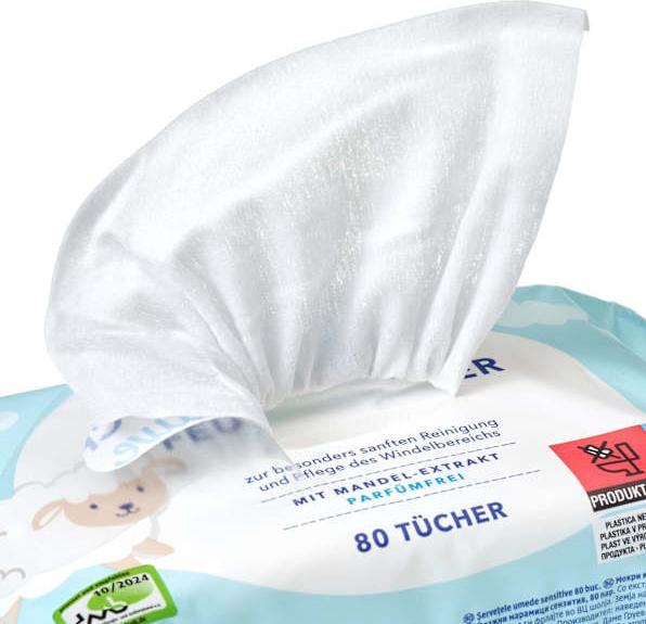 Actual product image dm babylove Sensitive wet wipes (320 Piece)