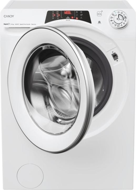 Candy Rapidα ROW4964DWMST1-S Waschtrockner Freie Aufstellung Frontlader Weiss D