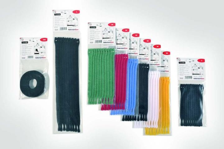 Produktbild HellermannTyton Hook and Loop Textie 1000x125 PA/PP blue (Kunststoffkabelbinder, 1000 mm, 1 Stk.)