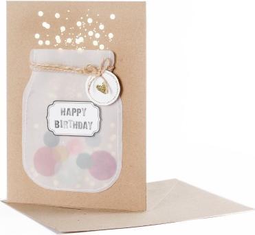 Good Old Friends Geburtstagskarte Wunschglas "Happy Birthday" von