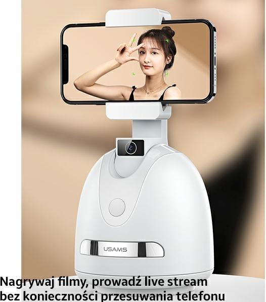 Actual product image Usams Smart Face Tracking Bracket - White
