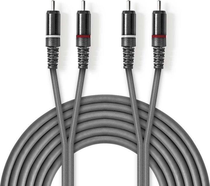 Produktbild Nedis Stereo-Audiokabel 2 x R AC männlich 2 x RCA männlich (5 m)