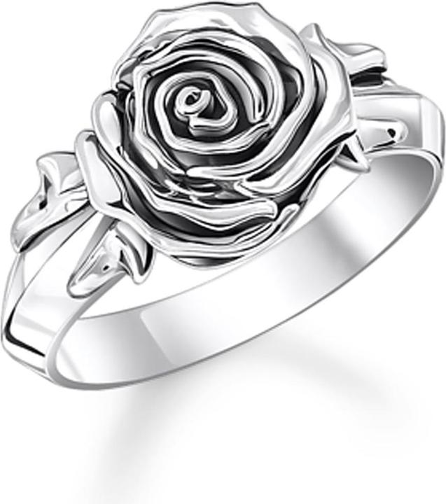 Actual product image Thomas Sabo Ring Midnight Rose Silber (56, 925 Silver)