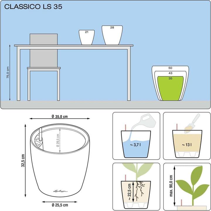 Actual product image Lechuza Classico (36 cm)