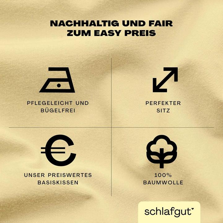 Produktbild schlafgut Easy Jersey (Duvetbezug, 40 x 80 cm)