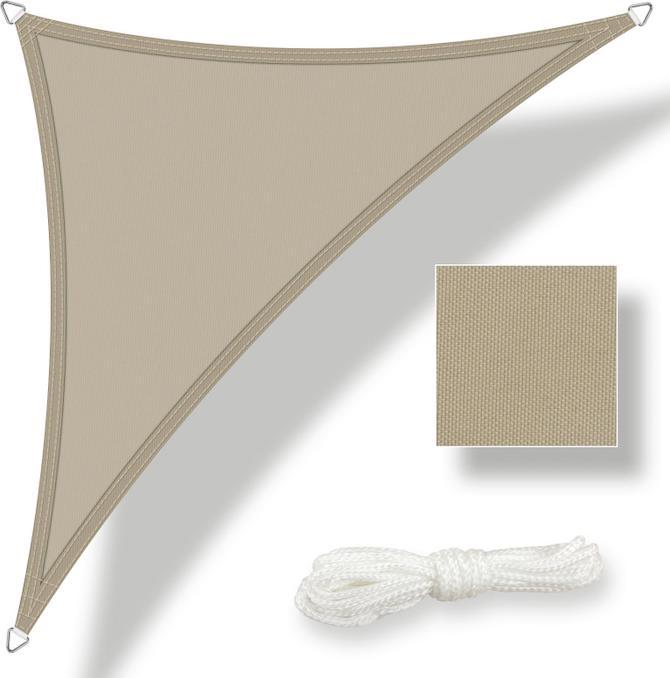 Produktbild Swisshandel24 Sonnensegel wasserdicht Dreieck mit rechtem Winkel (3.5 x 3.5 x 4.9 m)