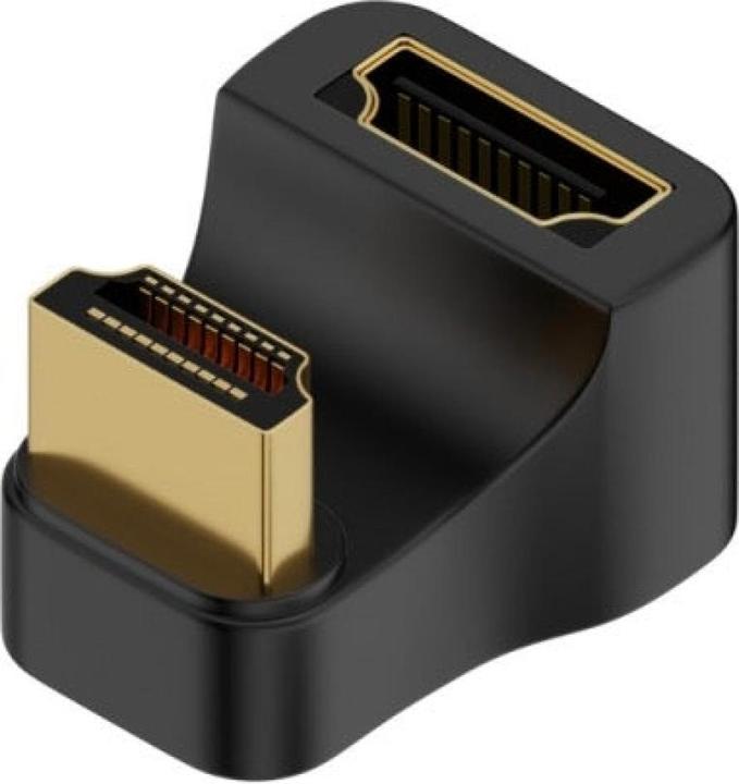 Actual product image PowerGuard HDMI to HDMI 1.4 180-degree angle U-shape down adapter (HDMI)