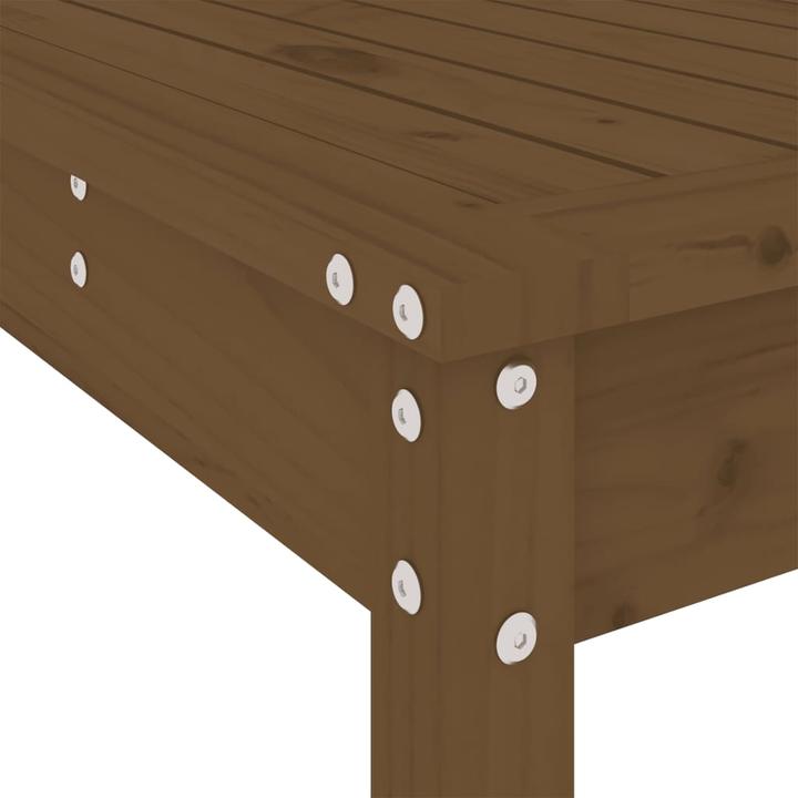 Actual product image VidaXL 17-tlg. Garten-Essgruppe Honigbraun Massivholz (100 cm)