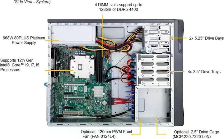 Produktbild Supermicro SuperWorkstation 531A-IL
