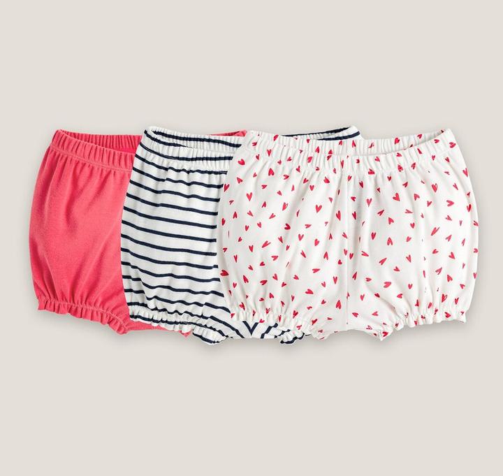 La Redoute Collections 3er-Pack Baby-Shorts (74, 3er Pack)