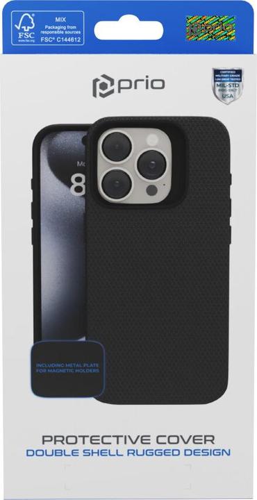 Actual product image prio Protective case for iPhone 13 (6.1″) black (Apple iPhone 13)