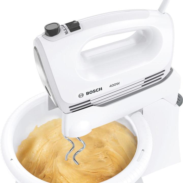 Produktbild Bosch Hausgeräte Mixer CleverMixx MFQ2600X Mixer with bowl, 400 W, Number of speeds 4, Turbo mode, White (400 W)