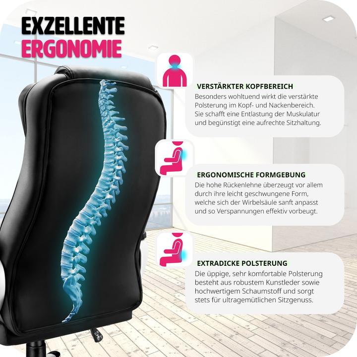 Actual product image tectake Executive chair