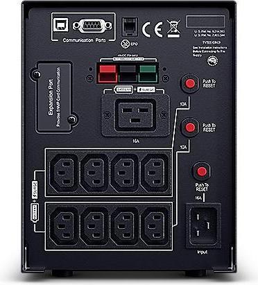 Produktbild Cyberpower PR3000ELCDSL 3000VA/2700W 36M Garantie Vorab Austauschservice deutsche Software VMWARE ready deut... (3000 VA, 2700 W, Line-Interaktiv USV)