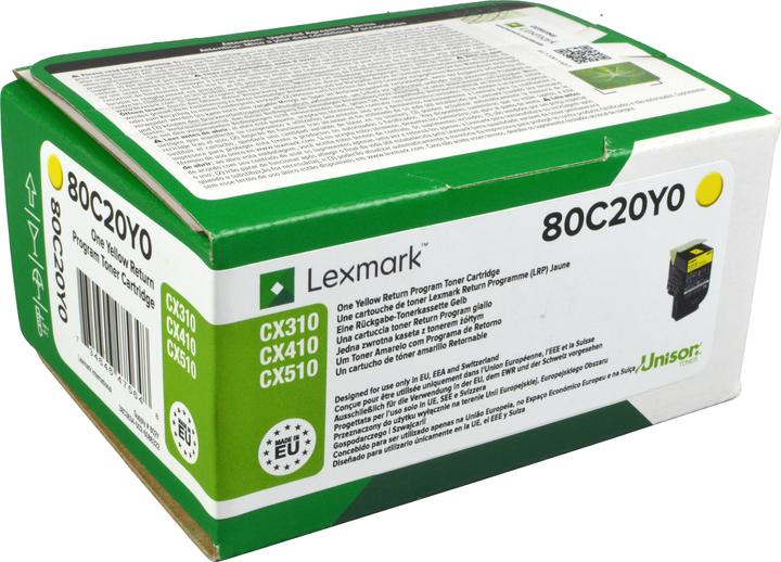 Actual product image Lexmark 80c20y0 (Y)