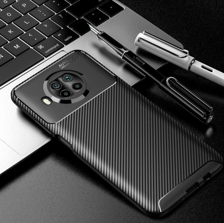 Actual product image Screenguard Xiaomi Mi 10T Lite Hull Carbon Design TPU Case (Mi 10T Lite)