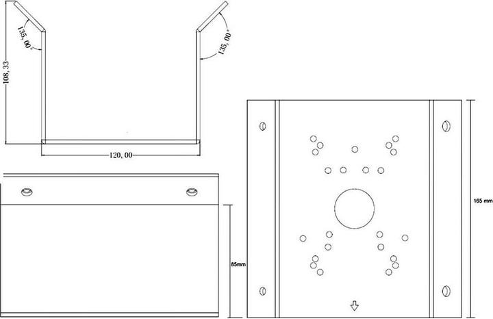 Actual product image Foscam FABCB1 (black) Corner bracket Black (Mounting kit)