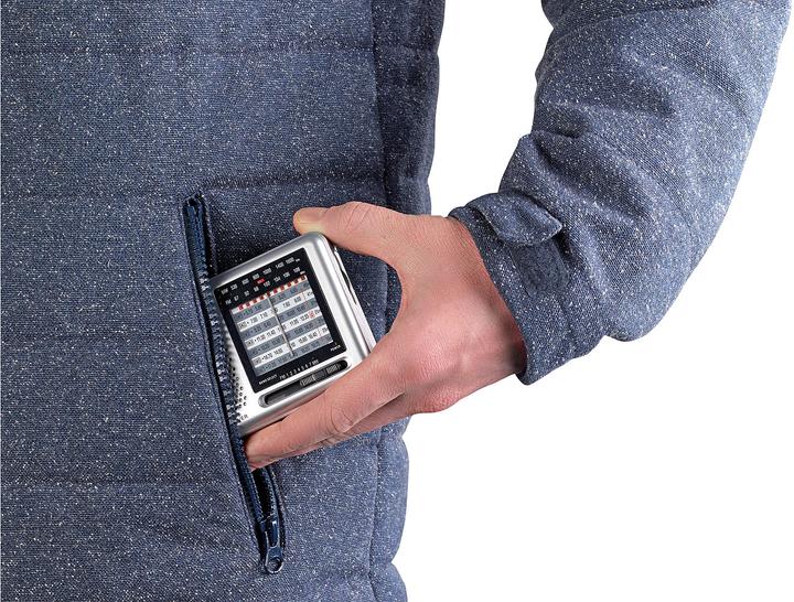 Image du produit Auvisio Récepteur mondial analogique 9 bandes avec FM, MW et 7x KW, format pochette de veste (FM, MF, KW)