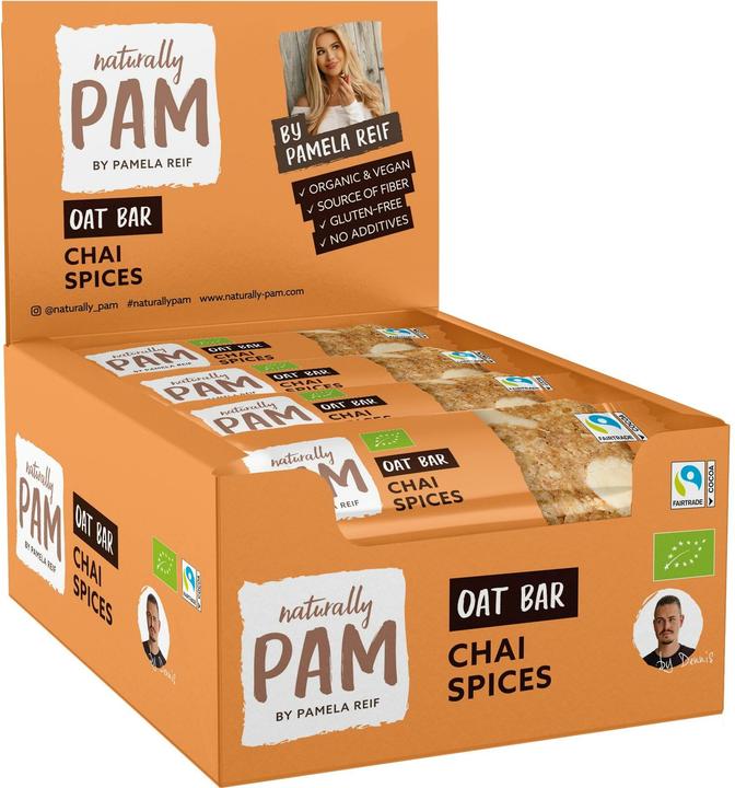 Produktbild Naturally Pam Riegel Bio Oat Bar – Chai Spices 12 x 40 g (480 g)