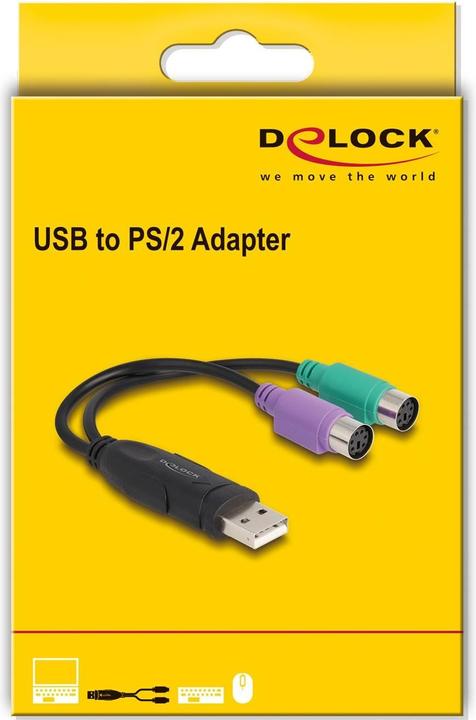 Actual product image Delock USB to PS/2 adapter (0.17 m, PS/2)