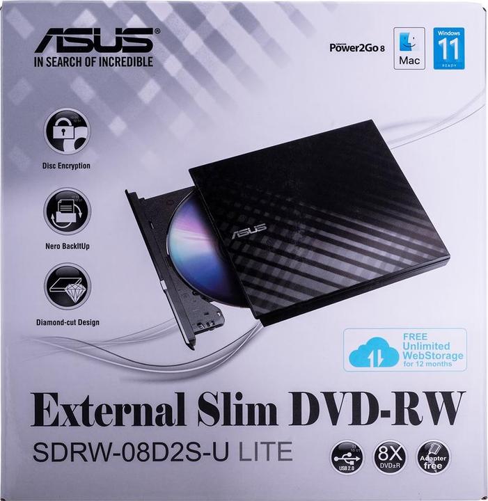 Actual product image ASUS SDRW-08D2S-U Lite (DVD writer)