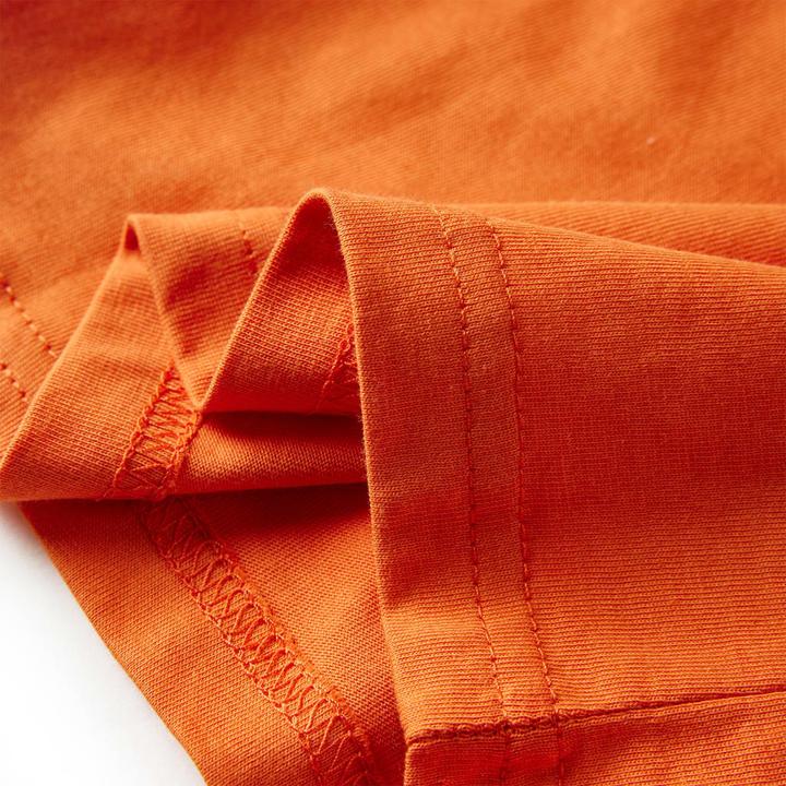 Produktbild VidaXL Kinder-Langarmshirt Dunkelorange 128,Material: 100 (128)