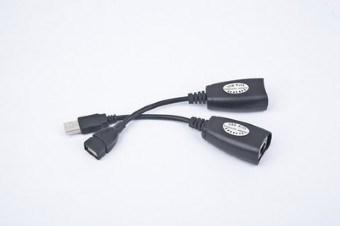Actual product image Gembird CABLE USB 2.0 A (M)-LAN-A (F) Active extension 30M (CAT5, 0.17 m)
