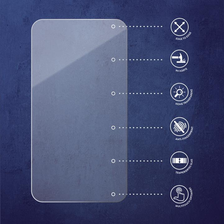 Actual product image Savvies Full-screen armoured glass screen protector (2 Piece, Samsung Galaxy S23+)